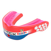 Shock Doctor Bazooka Joe Gel Max Power Flavor Fusion Mouthguard - Bubble Gum - Front Angle View