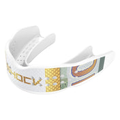Shock Doctor Trash Talker Gold Band Mouthguard - Front Angle View