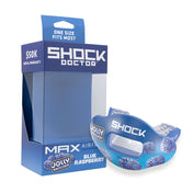 Shock Doctor Jolly Rancher Max AirFlow Football Mouthguard Packaging (Blue Raspberry Flavor) - One Size Fits Most | $50K Dental Warranty