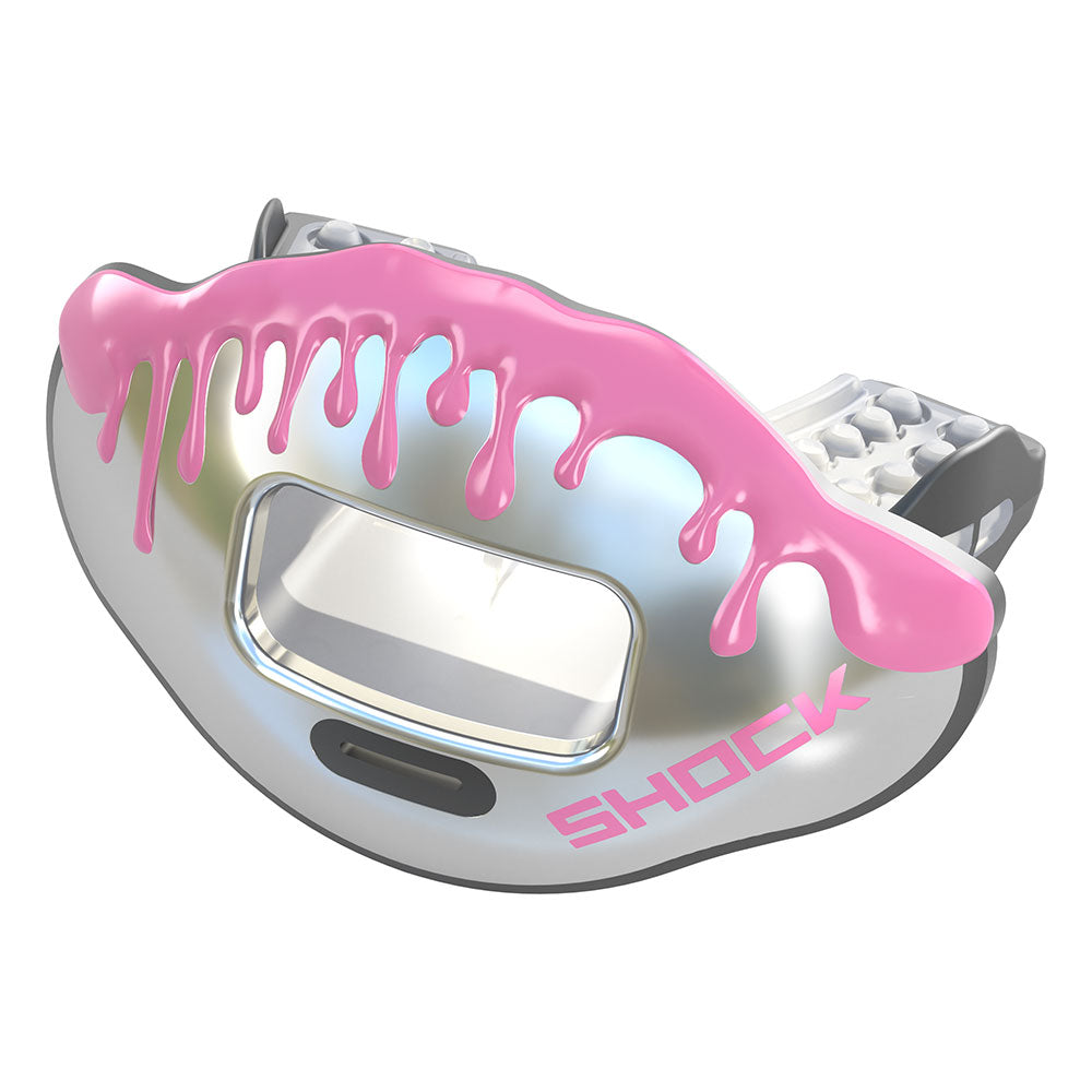 Silver Max AirFlow Football Mouthguard - Front of Lipguard