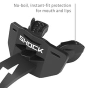 Shock Doctor Thunder Bolt Lip Guard - Black - No-boil, instant-fit protection for mouth and lips