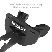 Shock Doctor Thunder Bolt Lip Guard - Black - Comfortable, one-piece design that works with braces