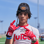 Shock Doctor Showtime Showtime Soft Shell Protective Headgear - Lifestyle Shot on Youth Football Player