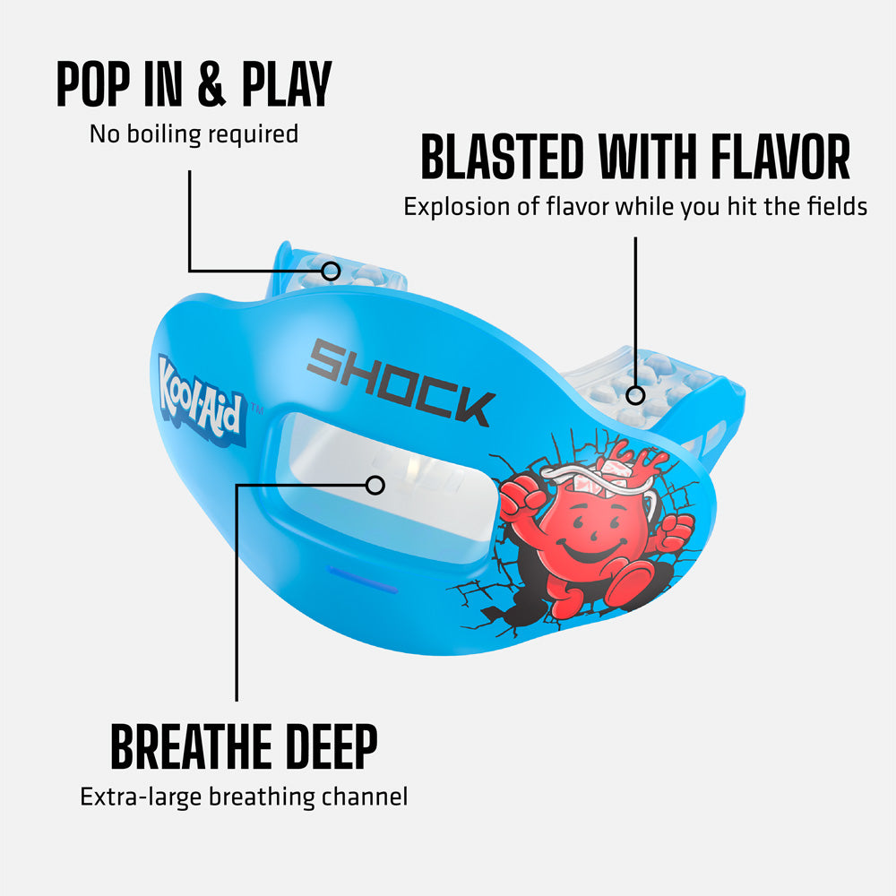 Kool-Aid Max Airflow Tech Callouts (Tropical Punch Flavor): 1) Pop In & Play - No boiling required 2) Blasted With Flavor - Explosion of flavor while you hit the fields 3) Breathe Deep - Extra-large breathing channel