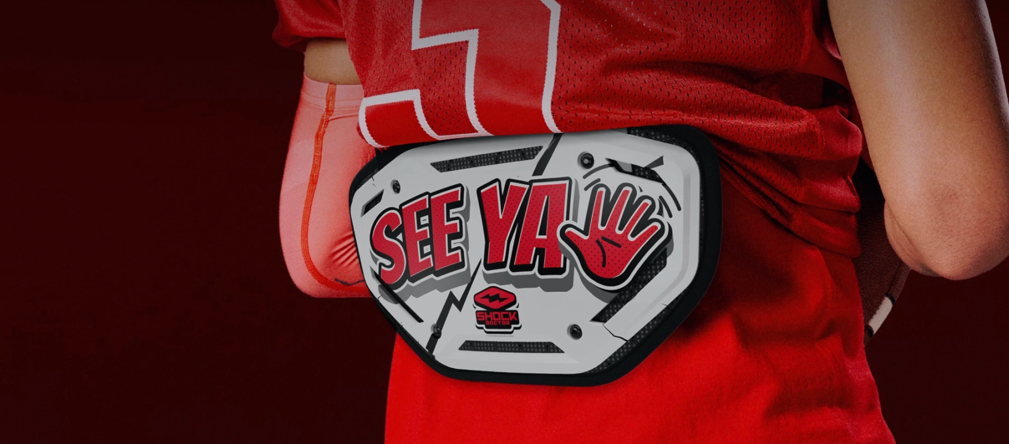 Shock Doctor Back Plates Home Page Banner - Featuring SEE YA Back Plate