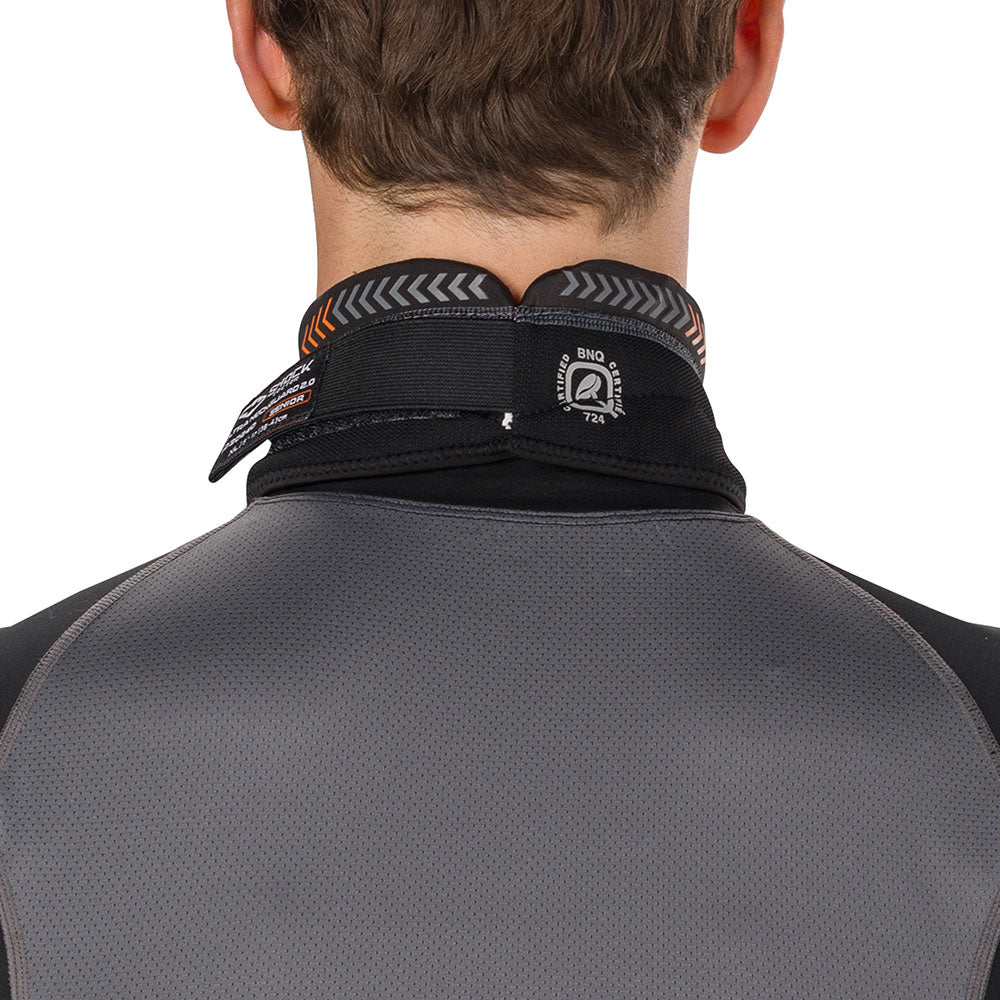 Shock Doctor Unisex Ultra 2.0 Hockey Neck Guard - On Model - Back View