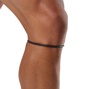 Shock Doctor Silicone Patella Band Pair - Black - Shown on Model's Knee