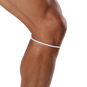 Shock Doctor Silicone Patella Band Pair - White - Shown on Model's Knee