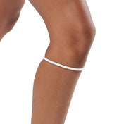 Shock Doctor Silicone Patella Band Pair - White - Shown on Model's Knee