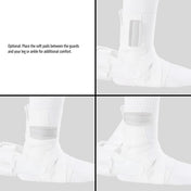 Optional: Place the soft pads between the guards and your leg or ankle for additional comfort