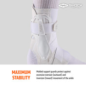 MAIMUM STABILITY- Molded support guards protect against excessive eversion (outward) and inversion (inward) movement of the ankle