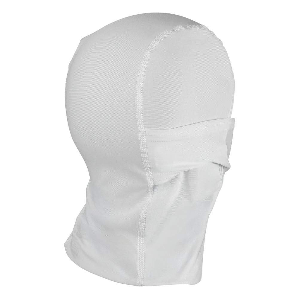 Shock Doctor Solid White Ski Mask - Side View