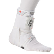 Shock Doctor Ultra Wrap Lace Ankle Support - White - On Model