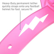 Shock Doctor Thunder Bolt Lip Guard - Heavy-Duty permanent tether quickly straps onto any football helmet for fast, secure fit