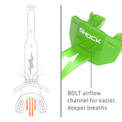 Shock Doctor Thunder Bolt Lip Guard - BOLT airflow channel for easier, deeper breaths