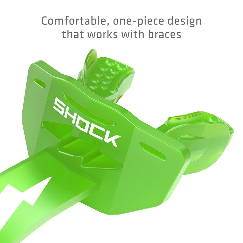 Shock Doctor Thunder Bolt Lip Guard - Comfortable, one-piece design that works with braces
