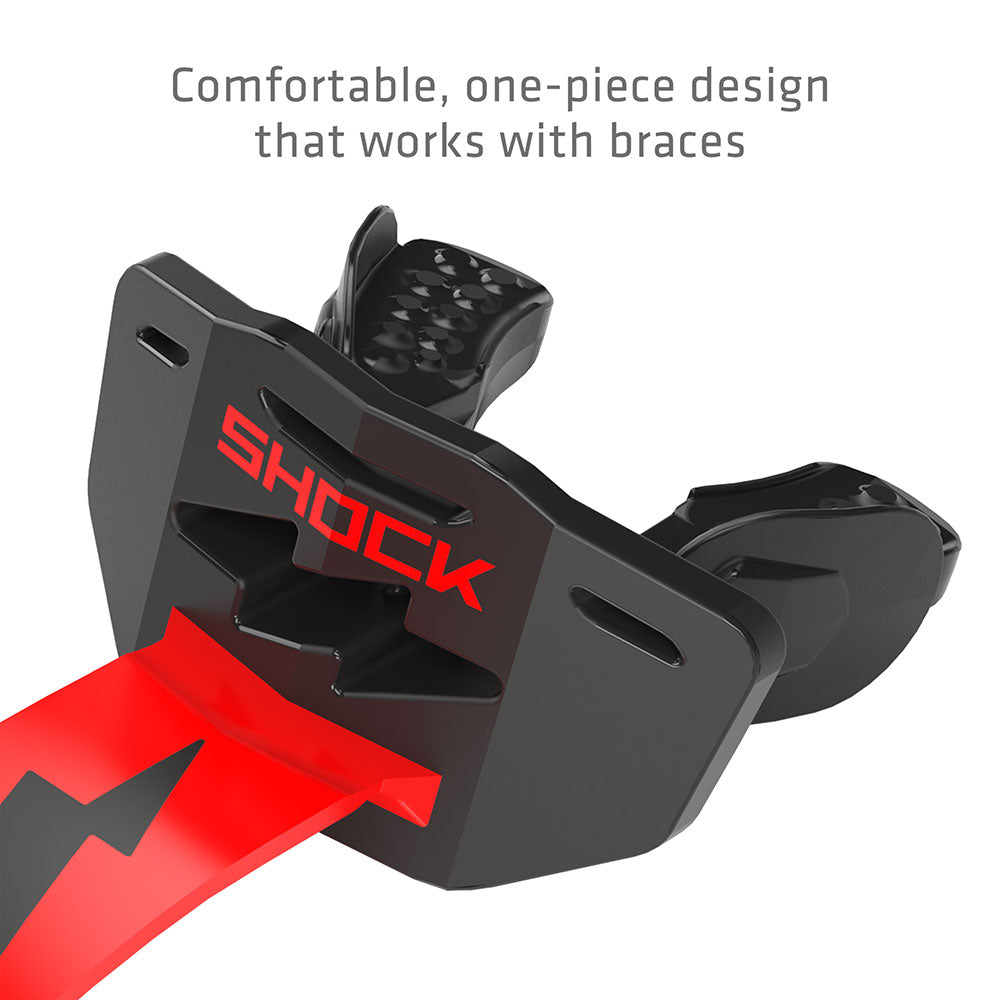 Shock Doctor Thunder Bolt Lip Guard - Comfortable, one-piece design that works with braces