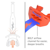 Shock Doctor Thunder Bolt Lip Guard - BOLT airflow channel for easier, deeper breaths
