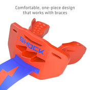 Shock Doctor Thunder Bolt Lip Guard - Comfortable, one-piece design that works with braces