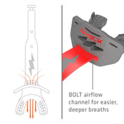 Shock Doctor Thunder Bolt Lip Guard - BOLT airflow channel for easier, deeper breaths