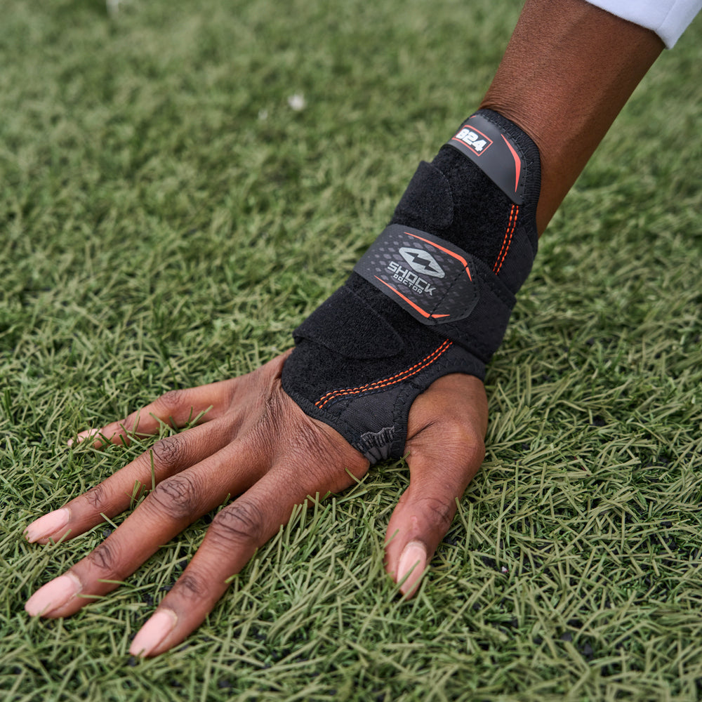 Athlete Showcasing Wrist 3-Strap Support - Back of Palm View