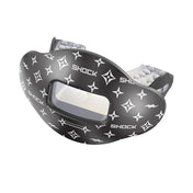 Shock Doctor Black Lux AirFlow Football Mouthguard - Front Angle View