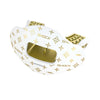 Shock Doctor White/Gold Lux Max AirFlow Football Mouthguard