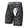 Adult Paisley Core Compression Short with Protective Bio-Flex Athletic Cup - Front View