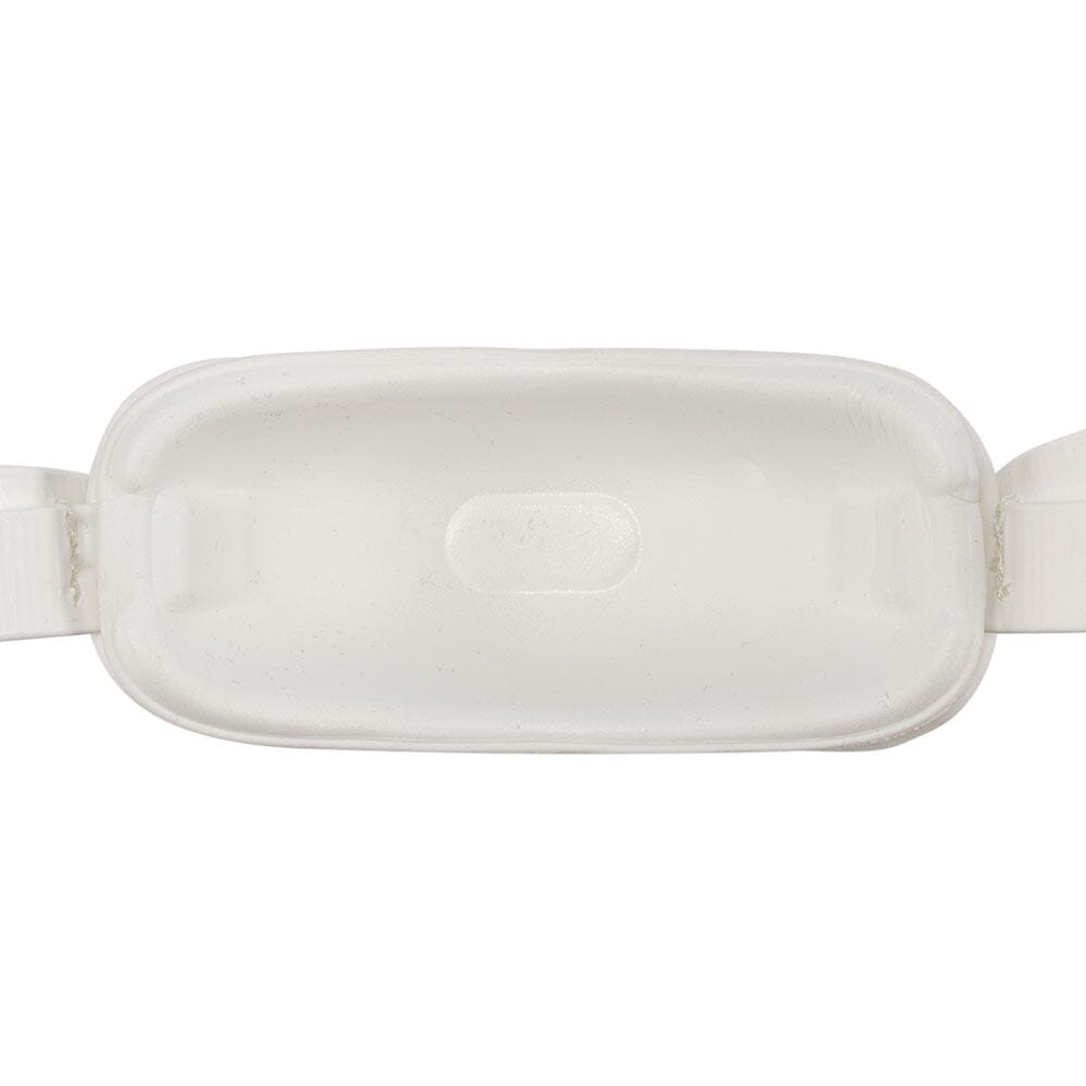 Shock Doctor Core Chin Strap - White - Detail Back View of Contour Foam Liner