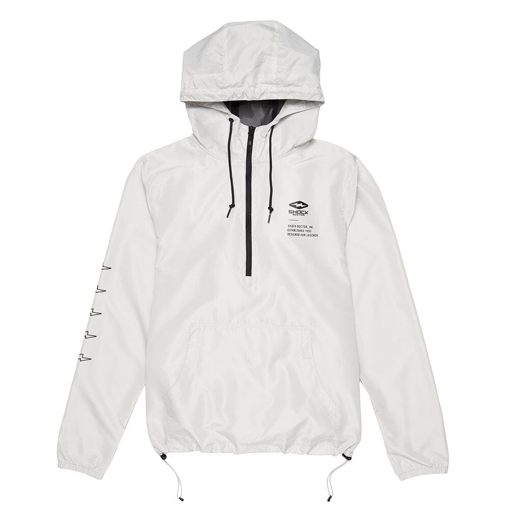 Shock Doctor Windbreaker Jacket - Smoke Grey - Front View