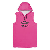 Shock Doctor Performance Sleeveless Hoodie in Neon Pink - Front View