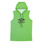 Shock Doctor Performance Sleeveless Hoodie in Neon Green - Front View