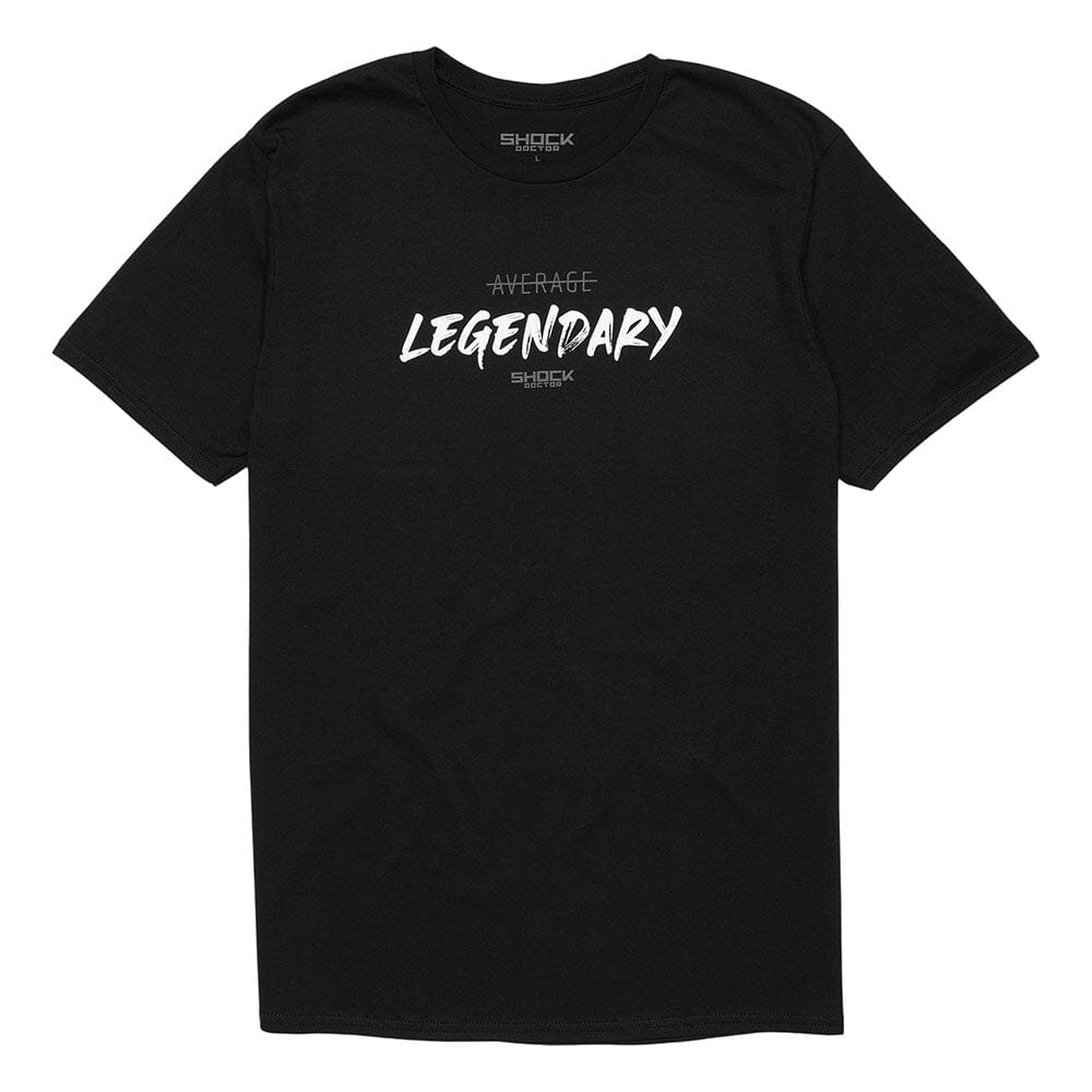 Shock Doctor Legends Showcase Short Sleeve T-Shirt - Black - "LEGENDARY"