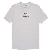 Shock Doctor Legends Showcase Short Sleeve T-Shirt - Grey - "LEGEND" - Front View