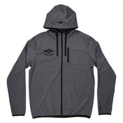 Shock Doctor Athletic Zip-Up Hoodie - Grey - Front View