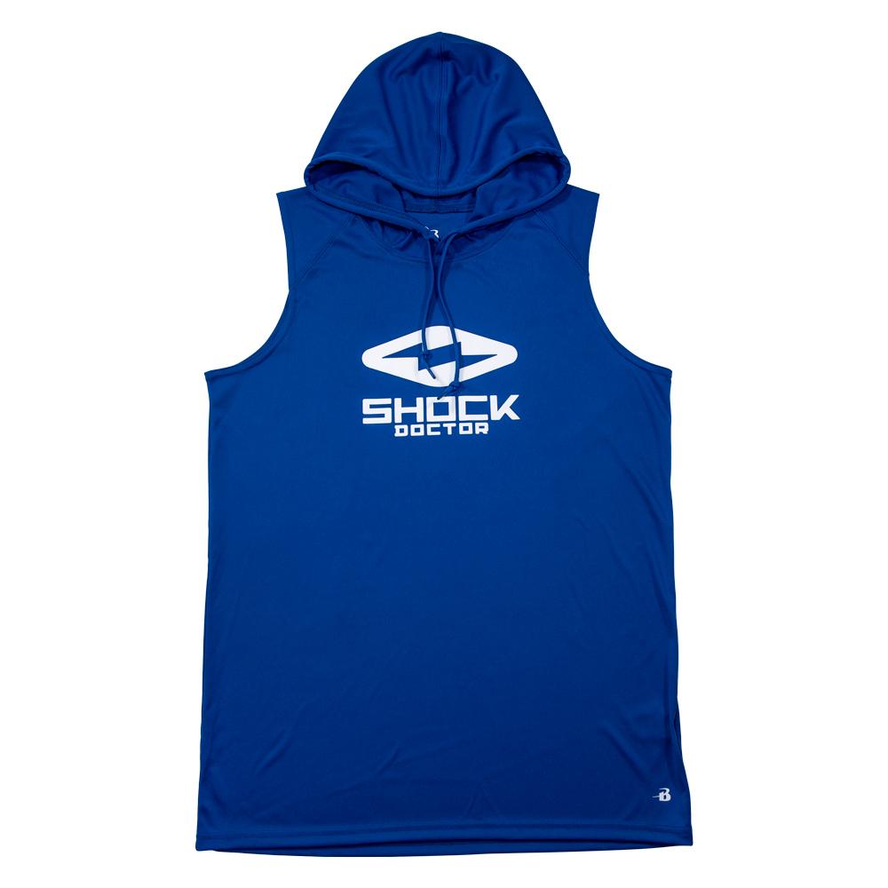 Shock Doctor Performance Sleeveless Hoodie in Royal Blue
