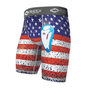 Teen American Flag Core Compression Short with Bio-Flex Cup - Front View