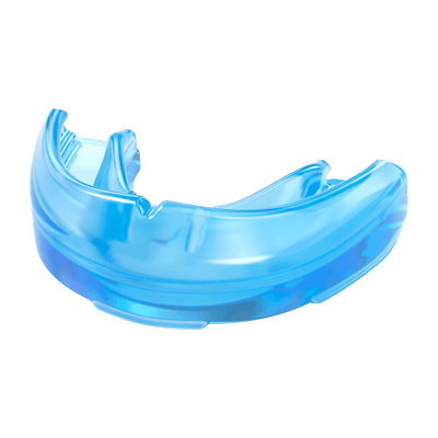 Shock Doctor Blue Braces Strapless Mouthguard for Youth and Adult Athletes - Front View