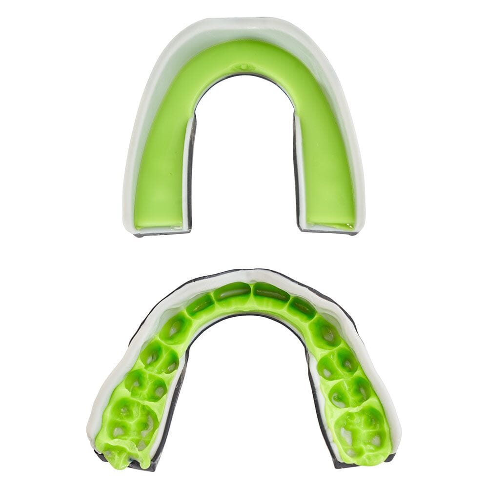Shock Doctor Stealth Protective Mouthguard - Black - Molded Detail View - Before & After