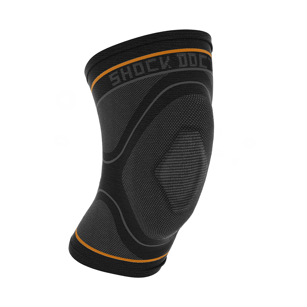 Shock Doctor Compression Knit Knee Sleeve with Gel Support - Front View