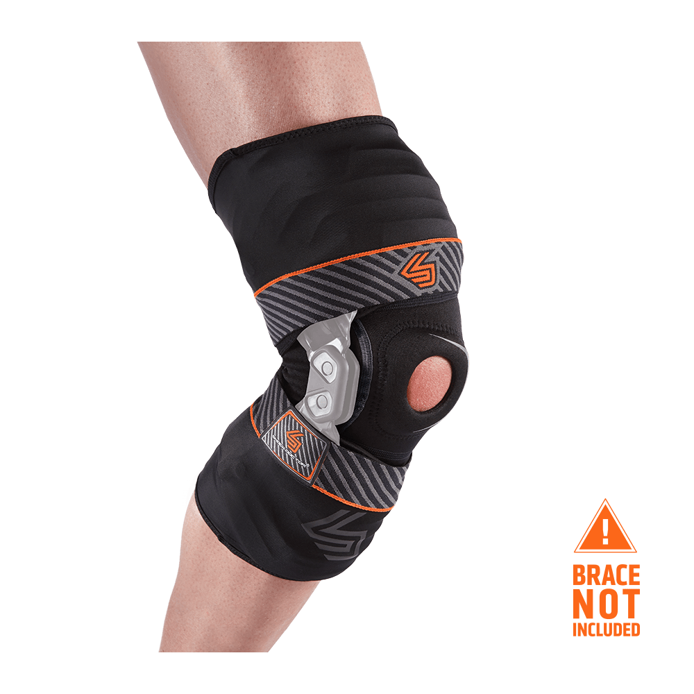 Shock Doctor Bio-Logix™ Patella Support Sleeve - Front Hero View (with Warning That Bio-Logix™  Knee Brace is Not Included)