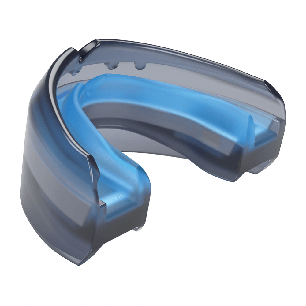 Shock Doctor Ultra Double Braces Black Mouthguard - Back Angle View