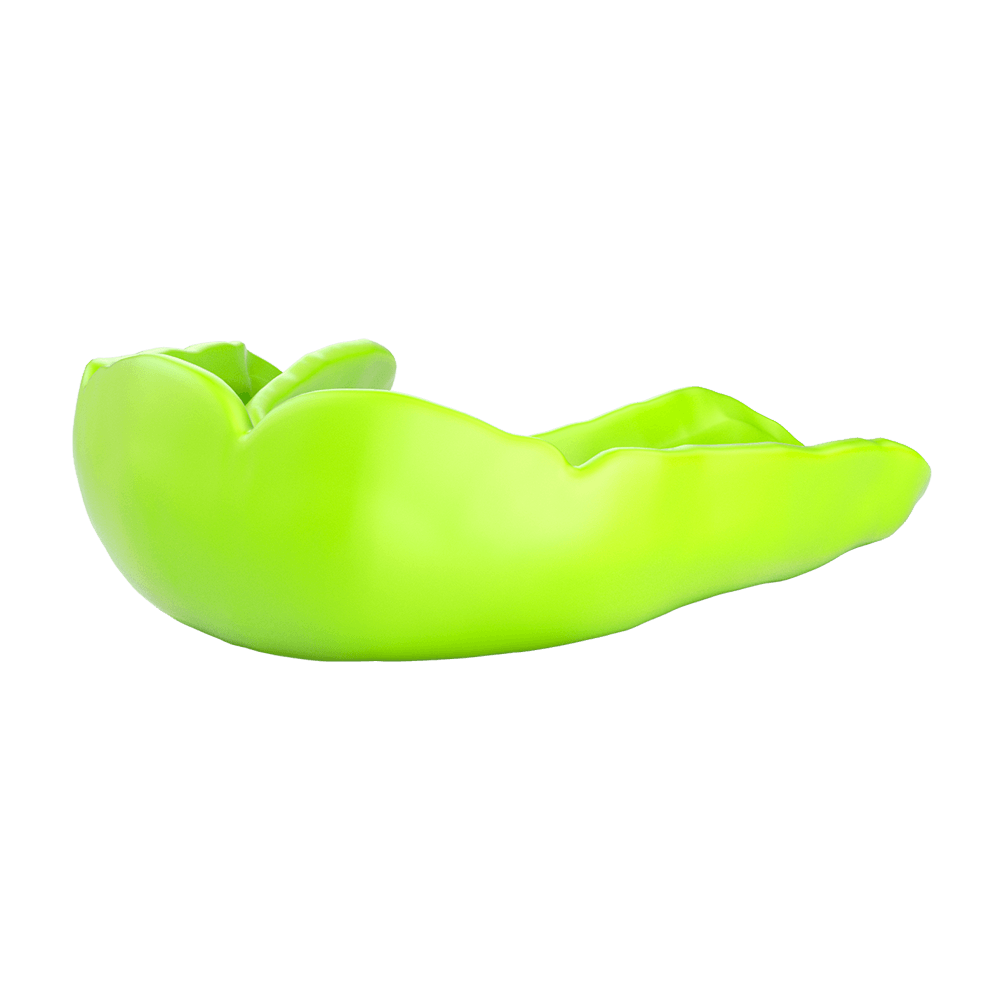 Shock Doctor MicroFit Mouthguard - Shock Green - Molded Front View