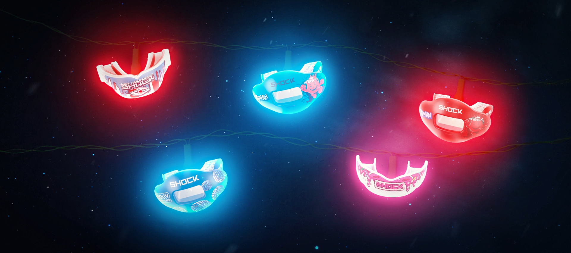 Image of Mouthgaurds lit up