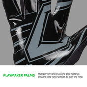 PLAYMAKER PALMS - High performance silicone grip material delivers long-lasting stick all over the field.