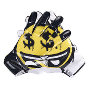 Cutters Sports Game Day Pro LE Receiver Football Gloves - Smile - Back of Gloves