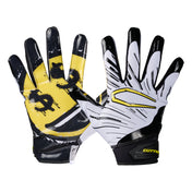 Cutters Sports Game Day Pro LE Receiver Football Gloves - Smile - Football Player Tightening Straps for Better Fit