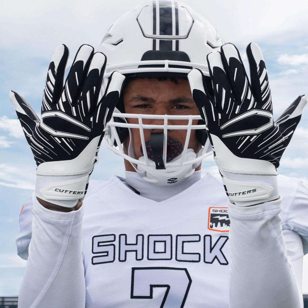 White Receiver Gloves