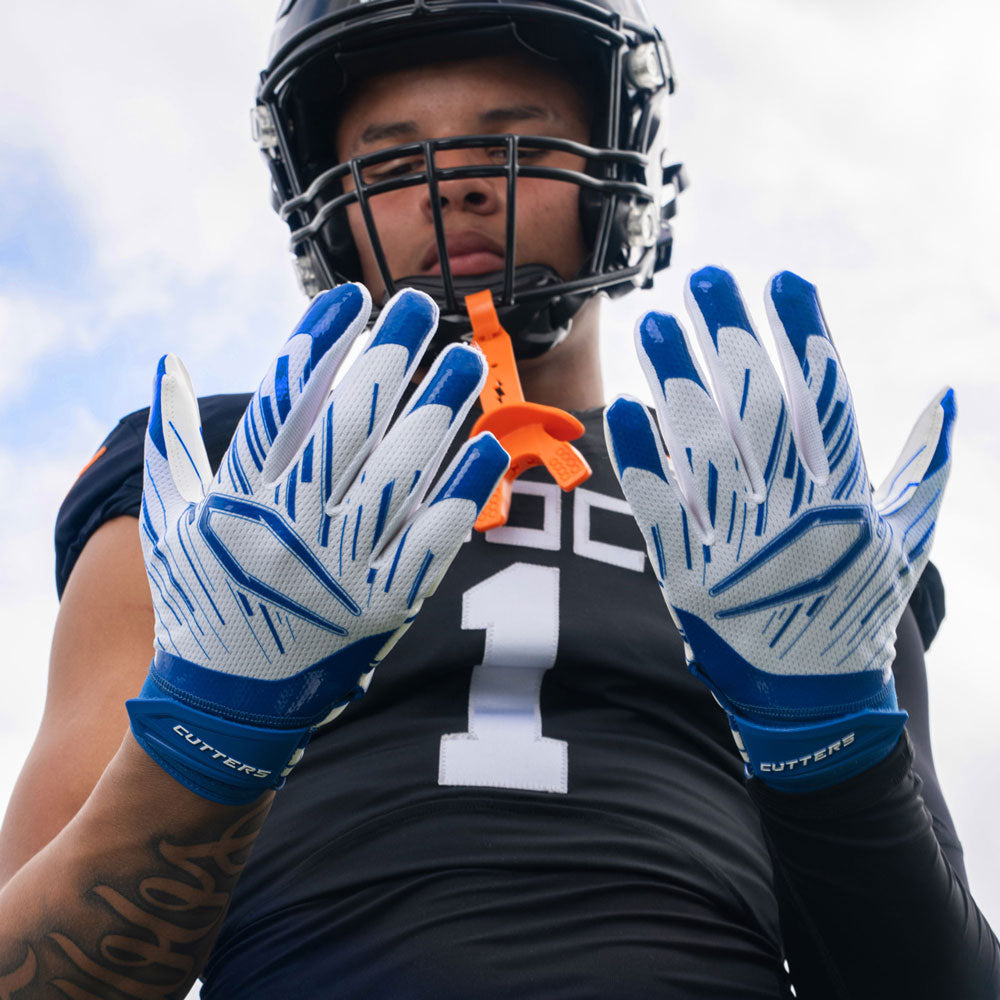 White Receiver Gloves