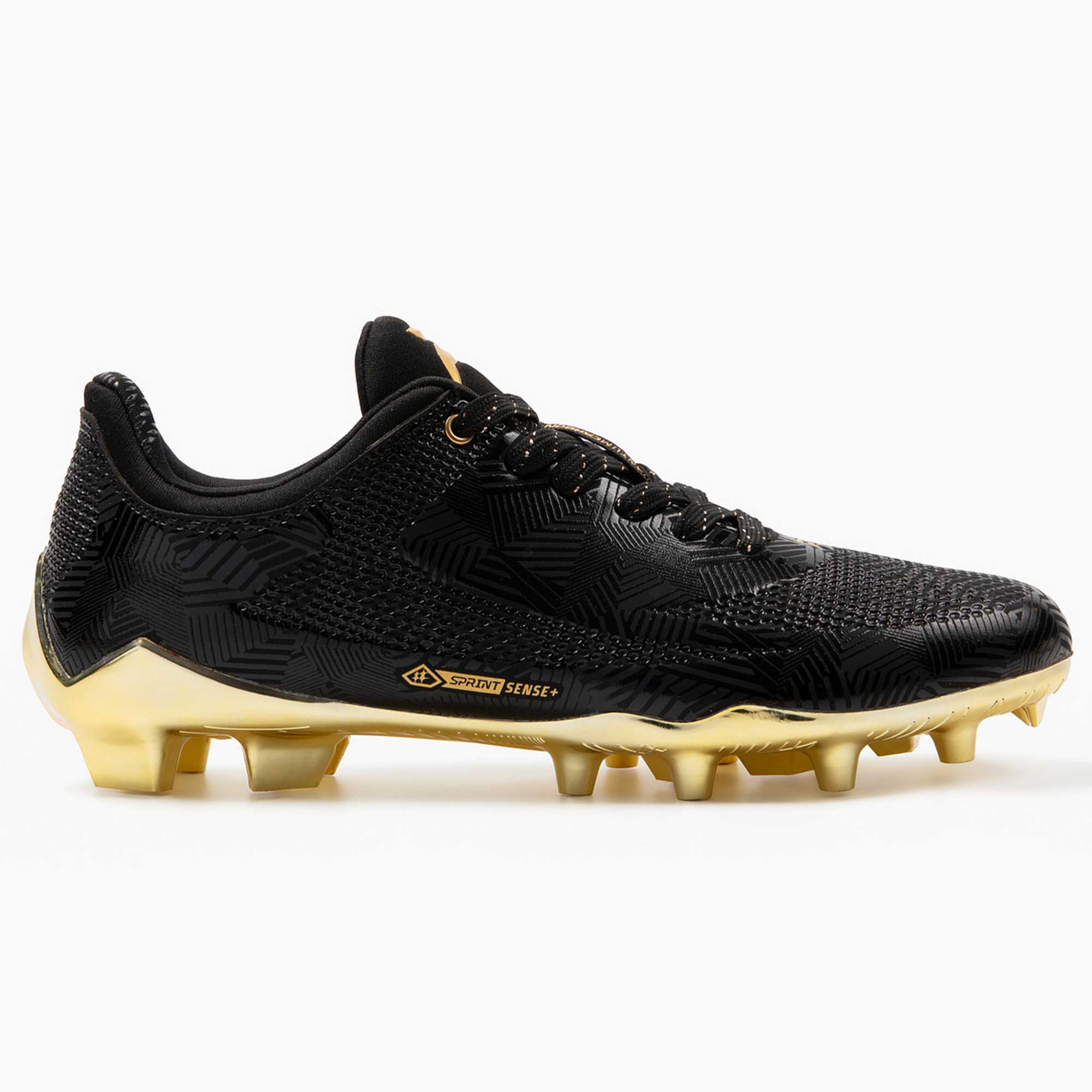 Phenom Elite Quantum Carbon Football Cleats - Black/Gold - Right Outer